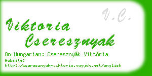 viktoria cseresznyak business card