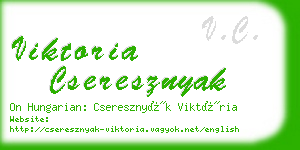 viktoria cseresznyak business card